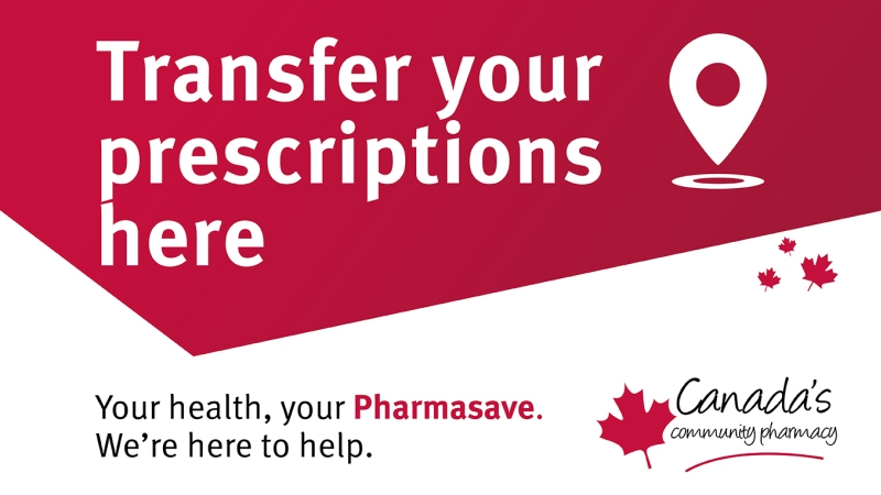 transfer prescriptions to Connaught Place pharmasave